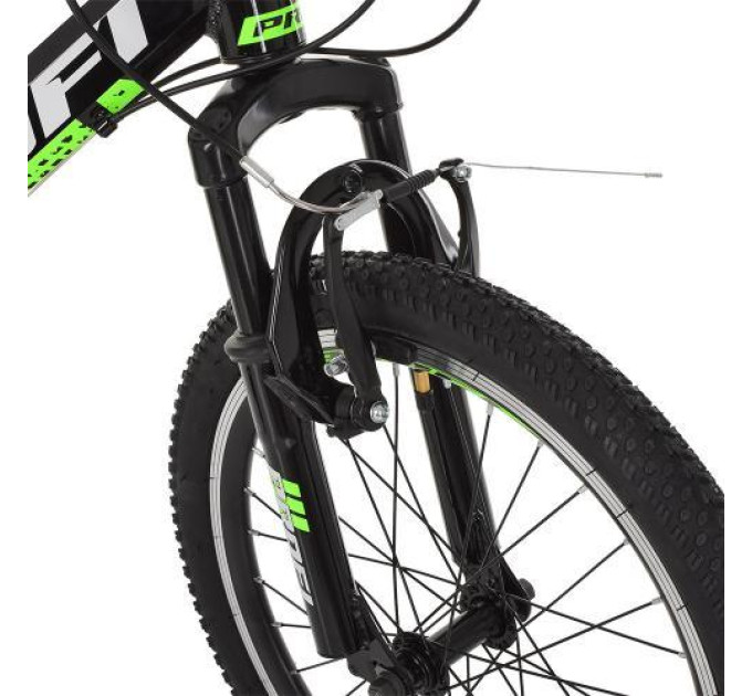 Спортивный алюминиевый велосипед Profi 20" G20FIFA A20.2 SHIMANO 18SP черно-зеленый
