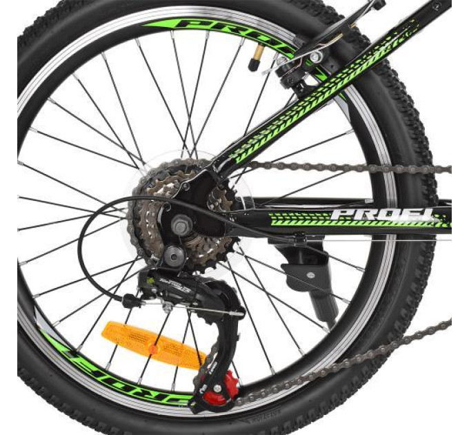Спортивный алюминиевый велосипед Profi 20" G20FIFA A20.2 SHIMANO 18SP черно-зеленый