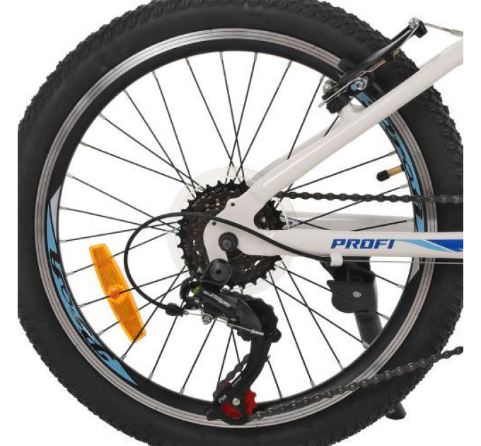 Спортивный велосипед белый детский Profi 20" G20VEGA A20.1 SHIMANO 18SP