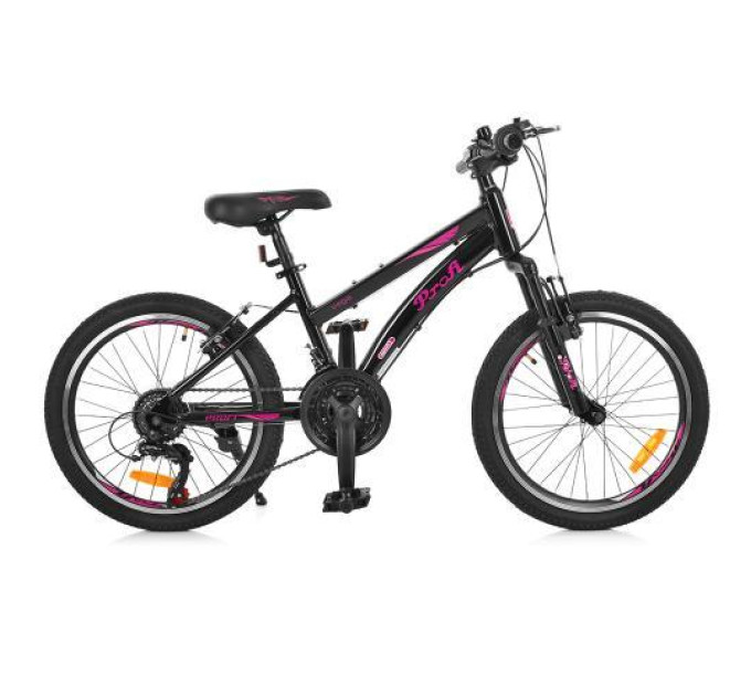 Спортивный велосипед черно-розовый Profi 20" G20VEGA A20.2 рама алюминий 12"
