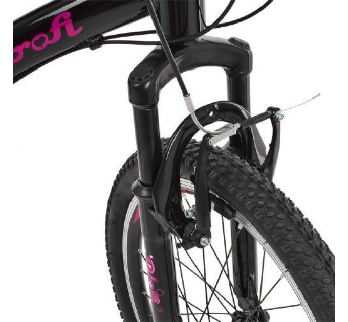 Спортивный велосипед черно-розовый Profi 20" G20VEGA A20.2 рама алюминий 12"
