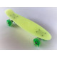 Пенни борд городской Penny Board с подсветкой диаметр 70 мм разные цвета