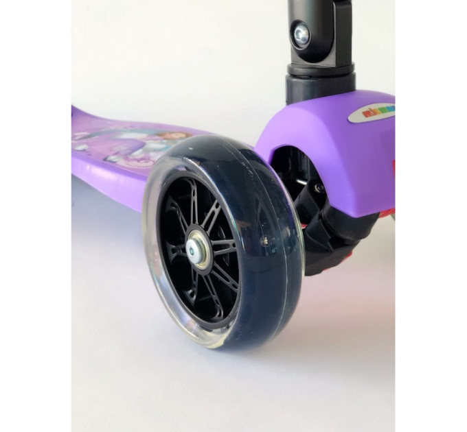 Самокат складной Scooter для девочки с принцессами