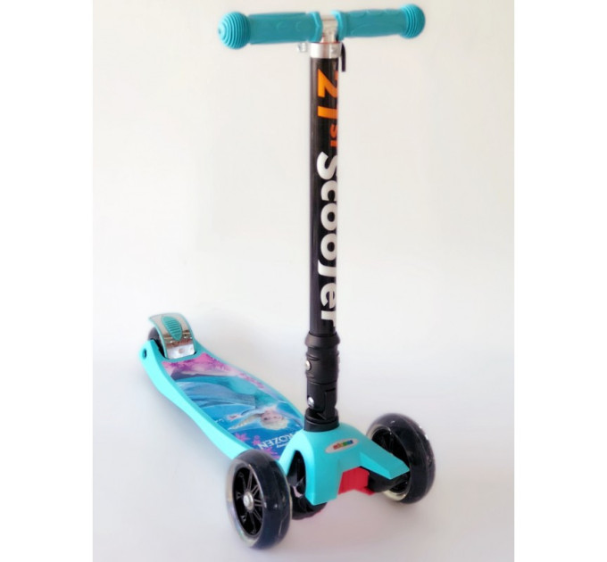 Самокат складной Scooter для девочки с принцессами