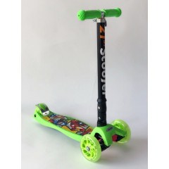 Самокат Scooter с подсветкой колес для девочки и мальчика