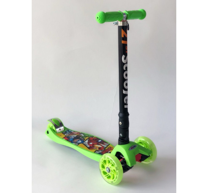 Самокат Scooter с подсветкой колес для девочки и мальчика