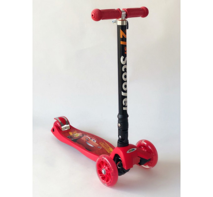 Самокат Scooter с подсветкой колес для девочки и мальчика