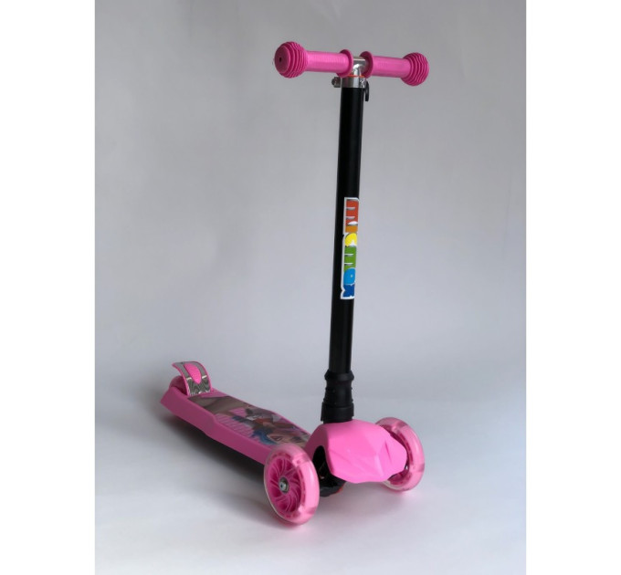 Самокат Scooter для дітей від 3-х років до 60 кг 4 колеса з монстрами