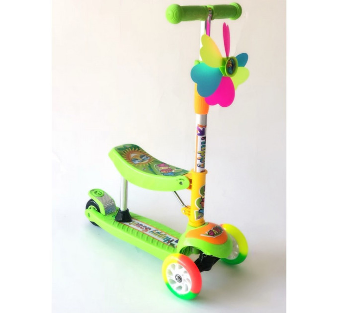 Самокат Happy Scooter самокат-беговел разноцветный от 3-х лет