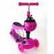 Самокат-беговел 2 в 1 QD ScooTer божья коровка складной для деток от 3 лет
