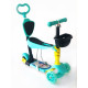 Самокат-беговел 5 в 1 QD ScooTer PH5 з ручкою тримачем та кошиком різні кольори