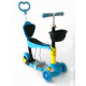 Самокат-беговел 5 в 1 QD ScooTer PH5 з ручкою тримачем та кошиком різні кольори