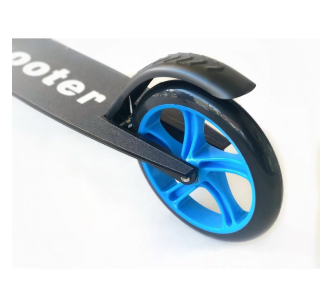 Самокат Scooter білий та чорний міський прогулянковий самокат від 6 років
