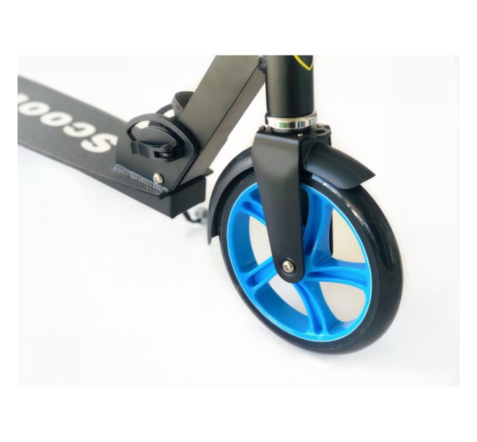 Самокат Scooter білий та чорний міський прогулянковий самокат від 6 років