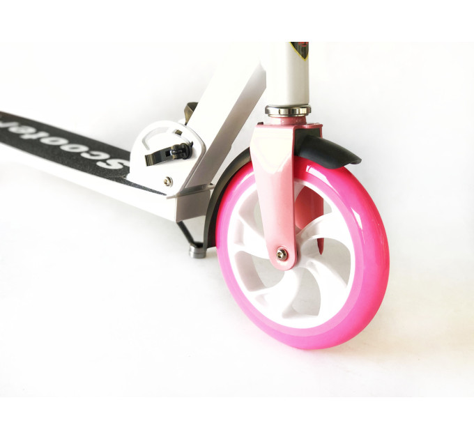 Самокат міський Scooter з підсклянником складаний