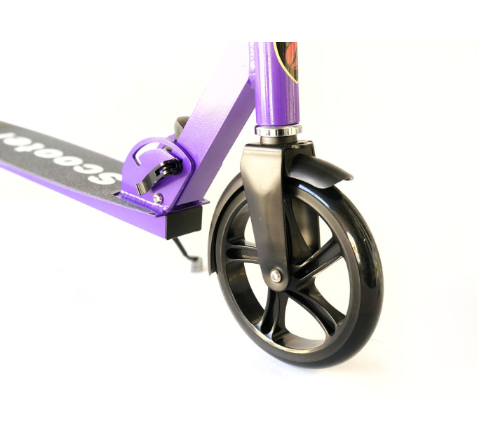 Самокат міський Scooter з підсклянником складаний