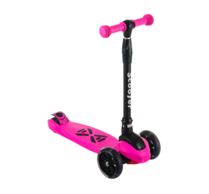 Дитячий самокат Scooter складний підсвічування коліс