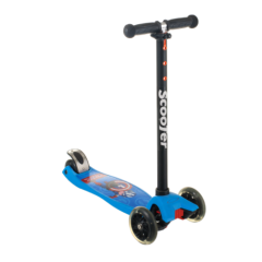 Дитячий самокат Scooter 0072R підсвічування коліс супер герої