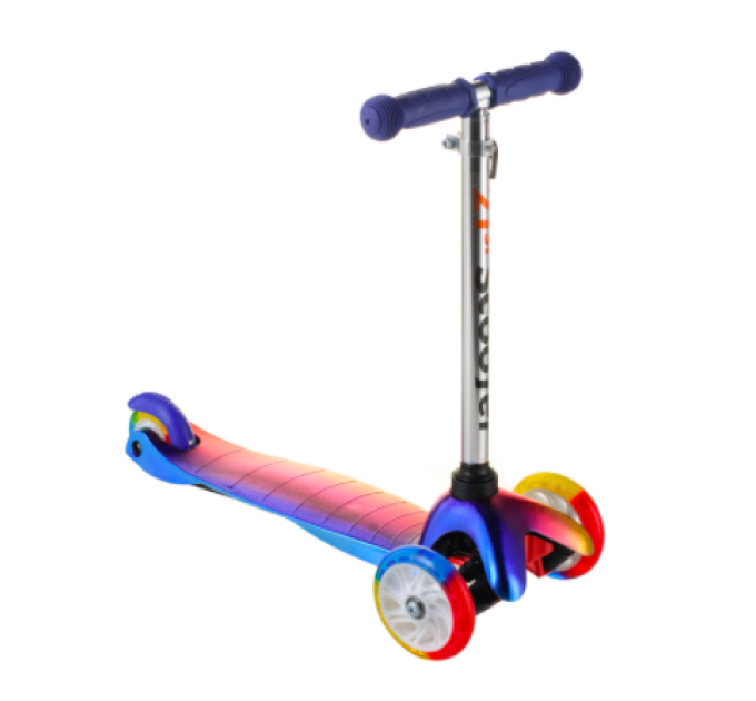 Дитячий самокат Scooter 0073D хамелеон від 1 року до 40 кг