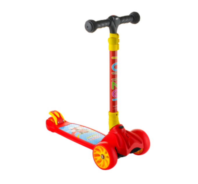 Дитячий самокат Scooter 4 колеса підсвічування+ліхтарик