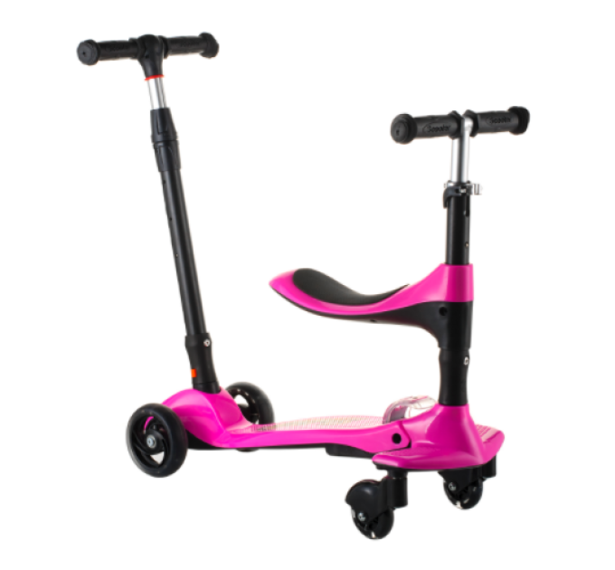 Дитячий чотириколісний Scooter 16-1 беговел батьківська ручка