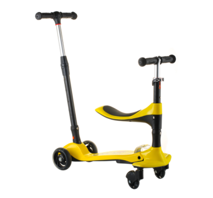 Дитячий чотириколісний Scooter 16-1 беговел батьківська ручка