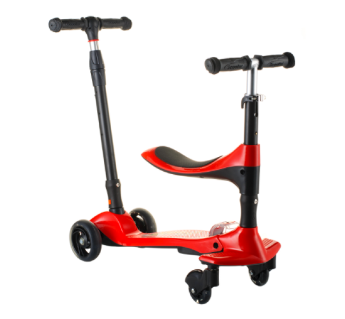Дитячий чотириколісний Scooter 16-1 беговел батьківська ручка
