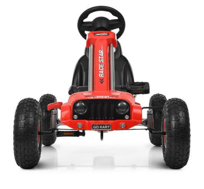 Карт для детей Bambi M 4037-3 красный резиновые надувные колеса