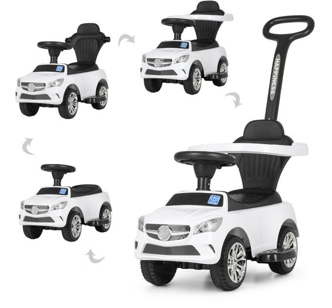 Машинка с магнитолой Bambi M 3503C(MP3)-3 с родительской ручкой и подсветкой фар