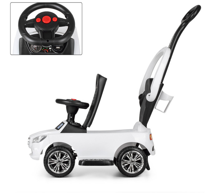 Машинка с магнитолой Bambi M 3503C(MP3)-3 с родительской ручкой и подсветкой фар