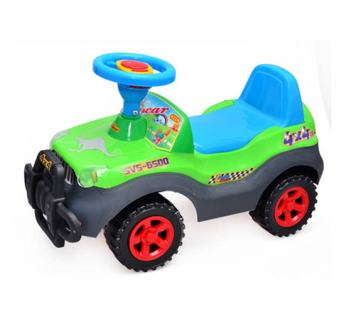 Детская машина Каталка Kinderway 11-002 Сафари салатовая звуковые эффекты