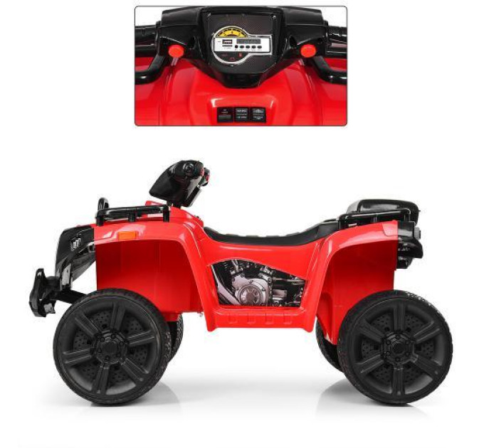 Крутий дитячий квадроцикл Bambi ZP5138E-3 червоний MP3 USB
