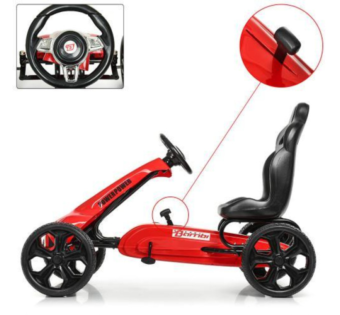 Спортивный карт для ребенка Bambi M 5393E-3 колеса EVA красный